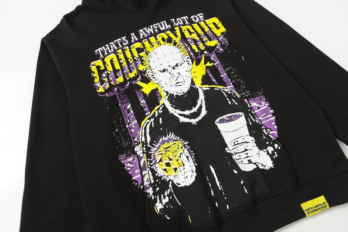 THAT'S A AWFUL LOT OF COUGH SYRUP Star Graphic Hoodie ¡ª detail
