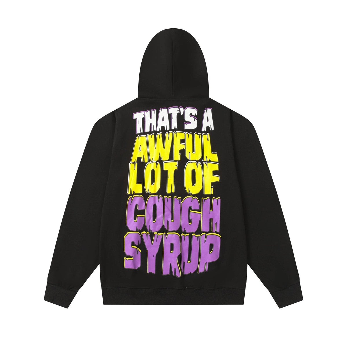THAT'S A AWFUL LOT OF COUGH SYRUP Star Graphic Hoodie ¡ª back