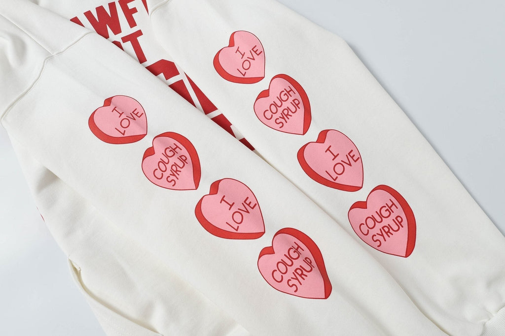 THAT'S A AWFUL LOT OF COUGH SYRUP Angel Tears Graphic Hoodie ¡ª detail