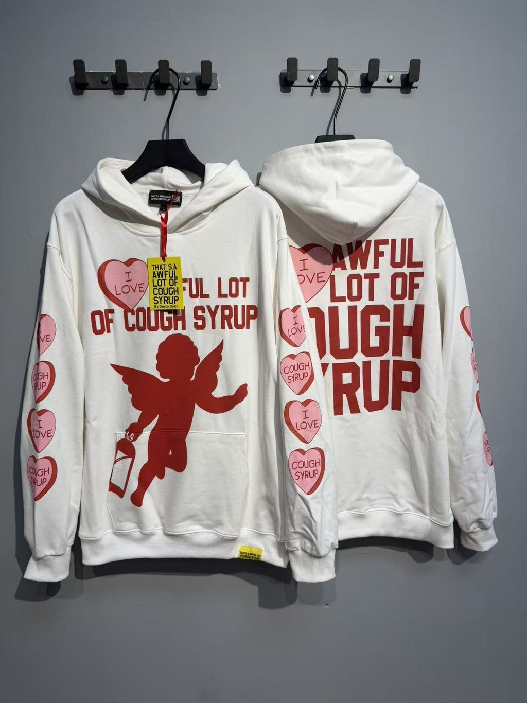 THAT'S A AWFUL LOT OF COUGH SYRUP Angel Tears Graphic Hoodie ¡ª context