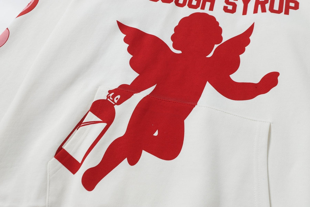 THAT'S A AWFUL LOT OF COUGH SYRUP Angel Tears Graphic Hoodie ¡ª detail