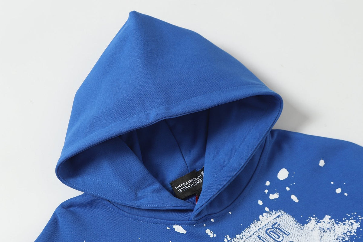 THAT'S A AWFUL LOT OF COUGH SYRUP Star Graphic Pullover Hoodie ¡ª detail