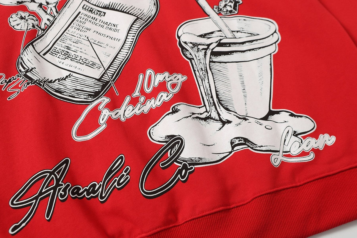 THAT'S A AWFUL LOT OF COUGH SYRUP Rising Star Graphic Hoodie ¡ª detail