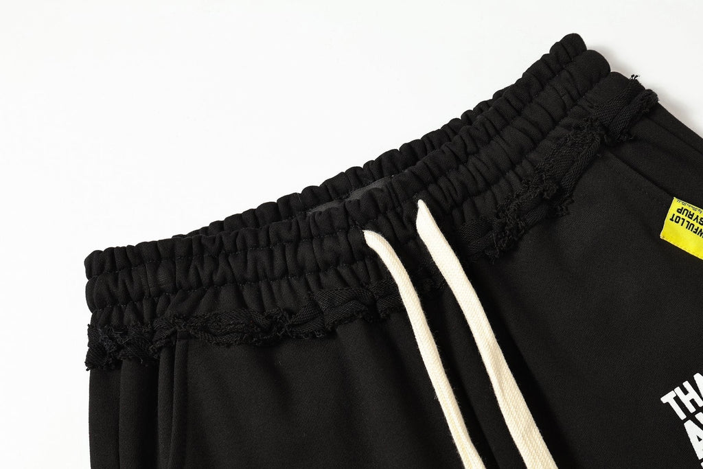 THAT'S A AWFUL LOT OF COUGH SYRUP Black Graphic Hoodie & Sweatpants Matching Set ¡ª detail