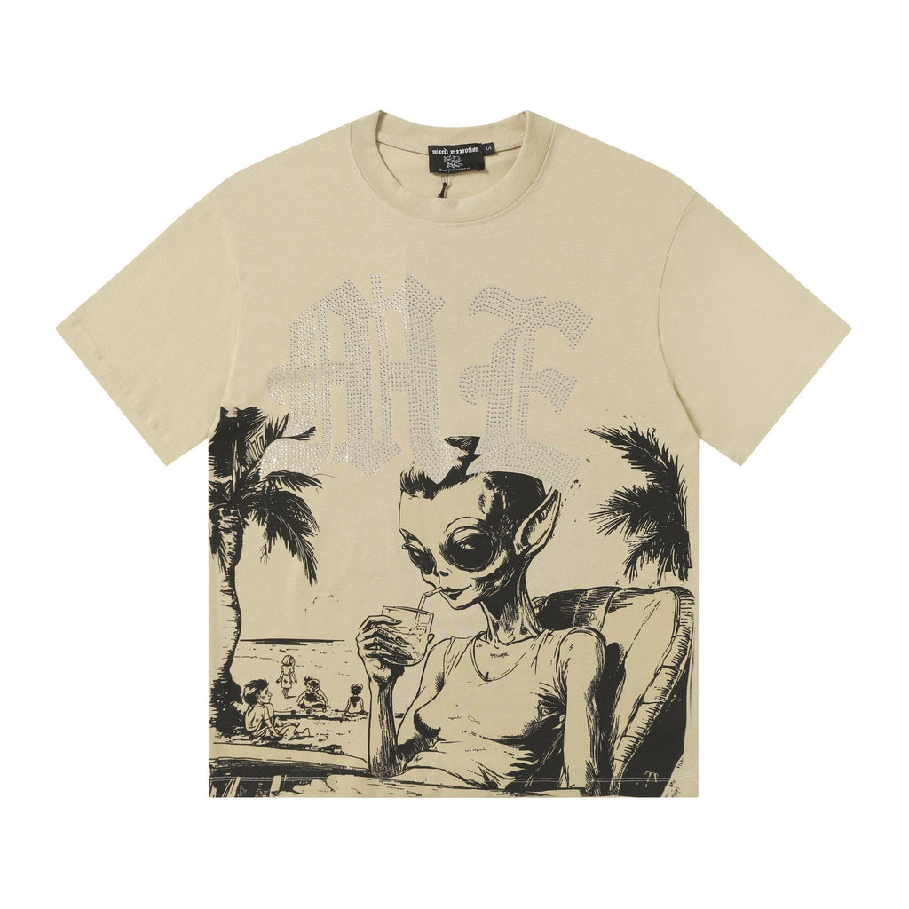 MIXED EMOTION Godspeed Rhinestone Graphic T-Shirt ¡ª hero