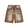 VALLEY Skittles Rhinestone Denim Shorts ¡ª hero