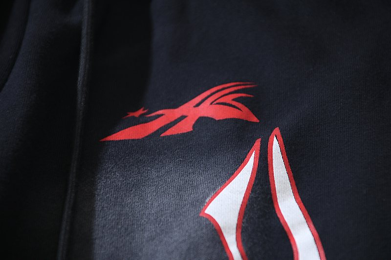 Helistar Flame Graphic Washed Sweatpants ¡ª detail