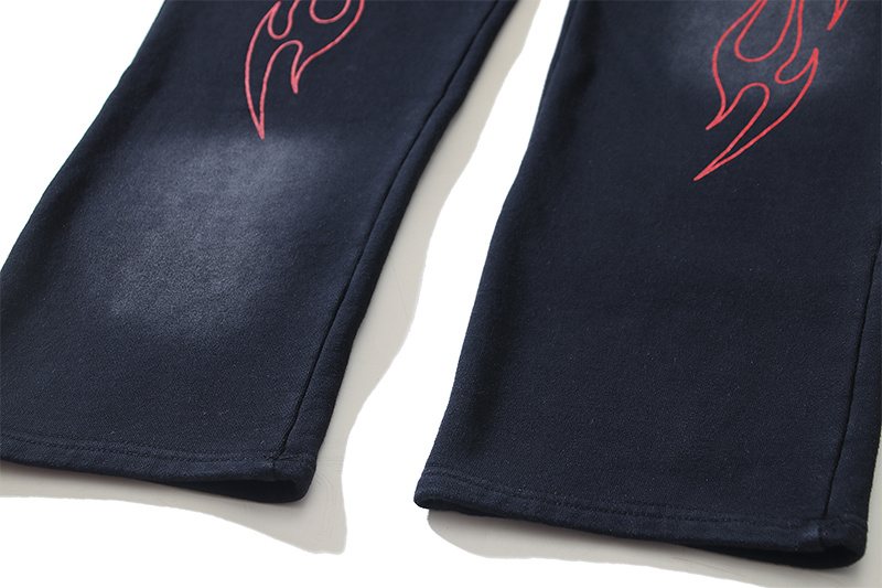 Helistar Flame Graphic Washed Sweatpants ¡ª detail