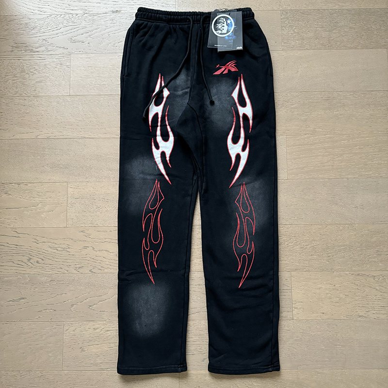 Helistar Flame Graphic Washed Sweatpants ¡ª context