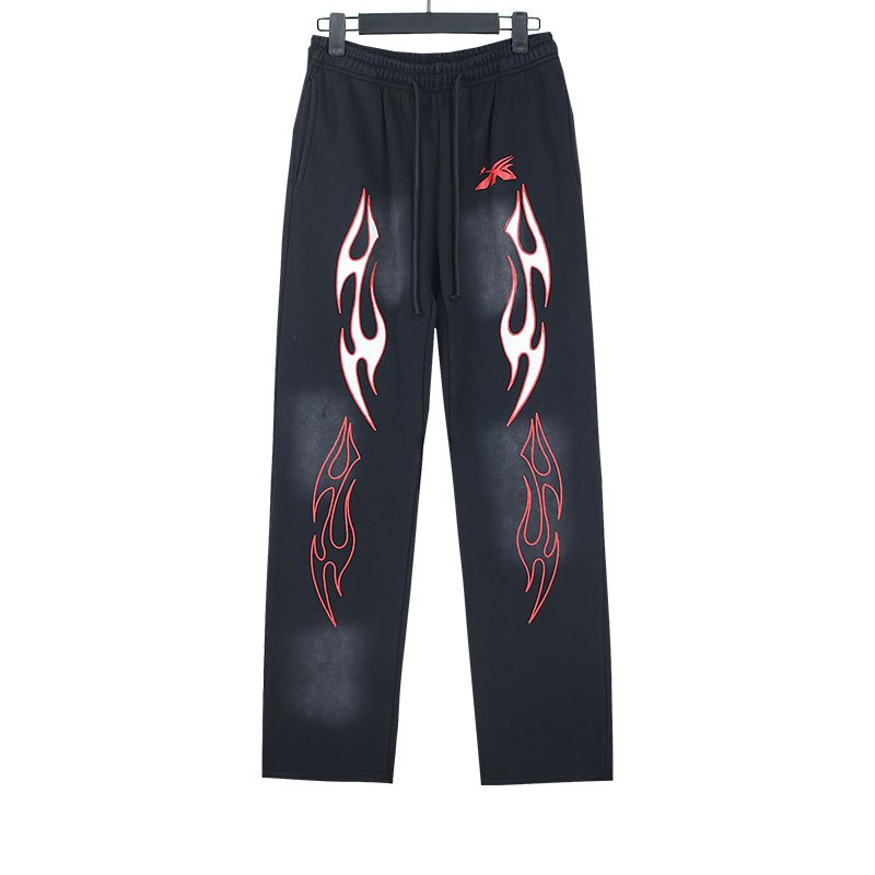 Helistar Flame Graphic Washed Sweatpants ¡ª front