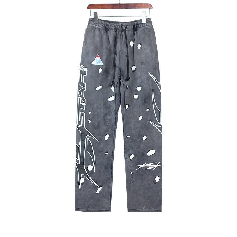 Helistar Washed Dark Gray Graphic Sweatpants ¡ª hero