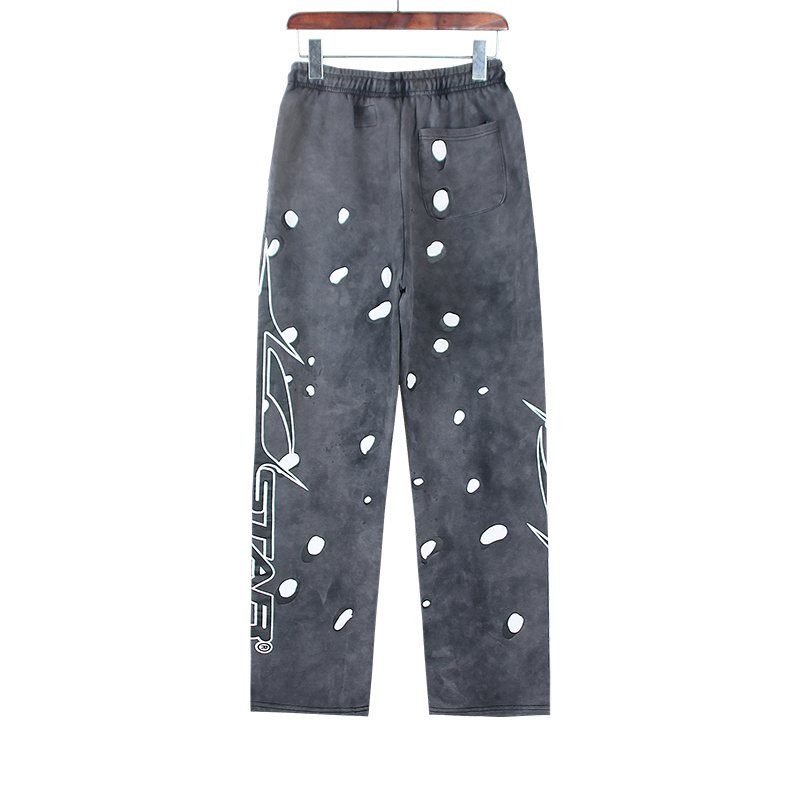 Helistar Washed Dark Gray Graphic Sweatpants ¡ª back