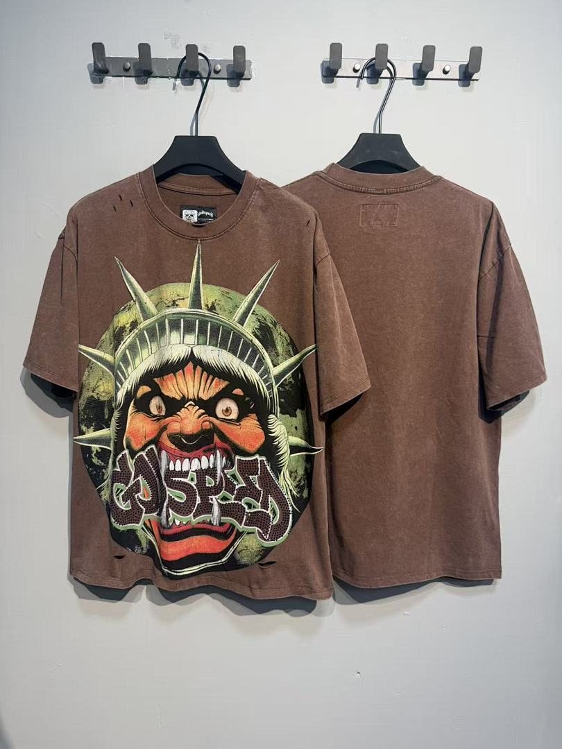 Godspeed Distressed Rhinestone Graphic T-Shirt ¡ª context