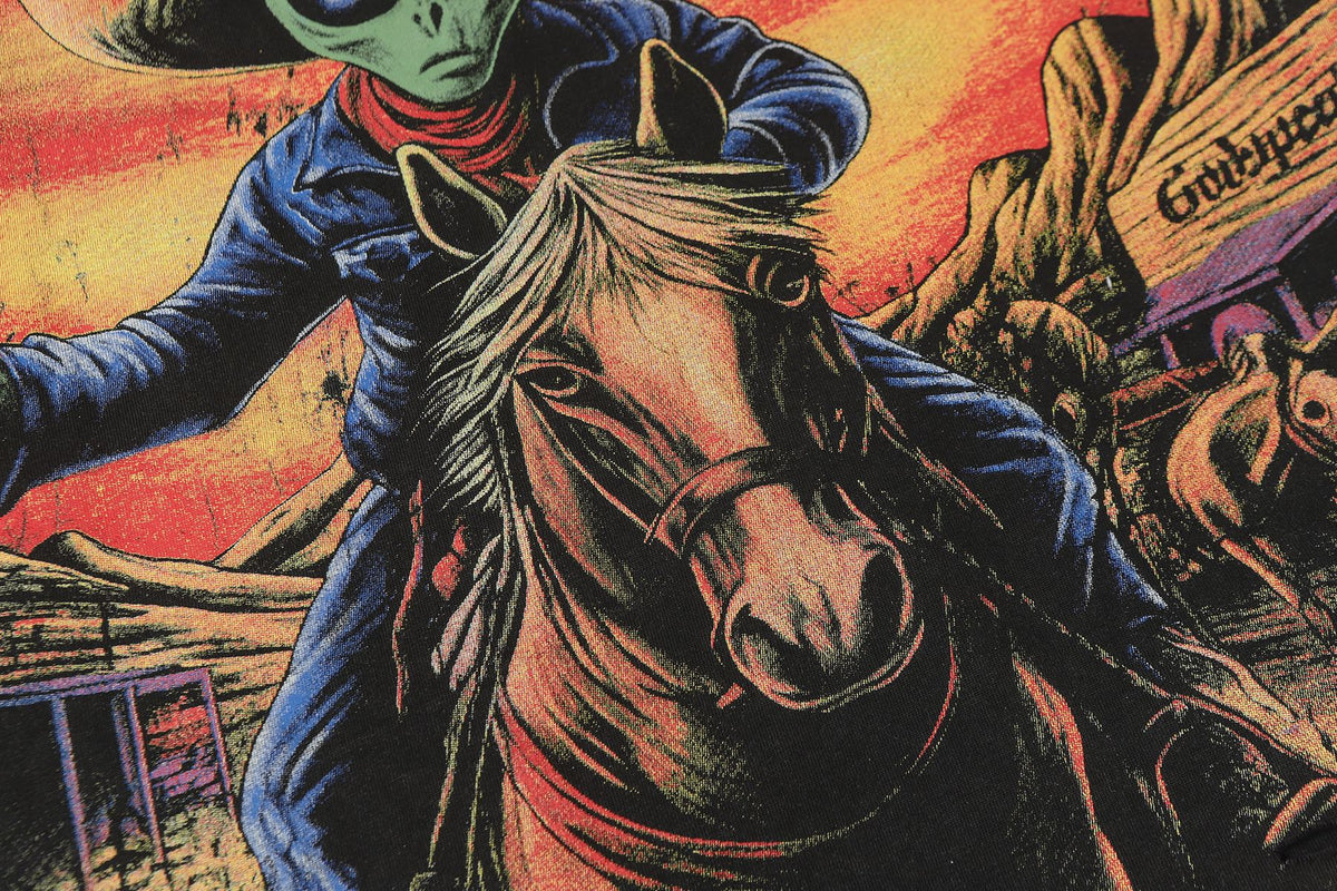 Godspeed Alien Cowboy Graphic T-Shirt ¡ª detail