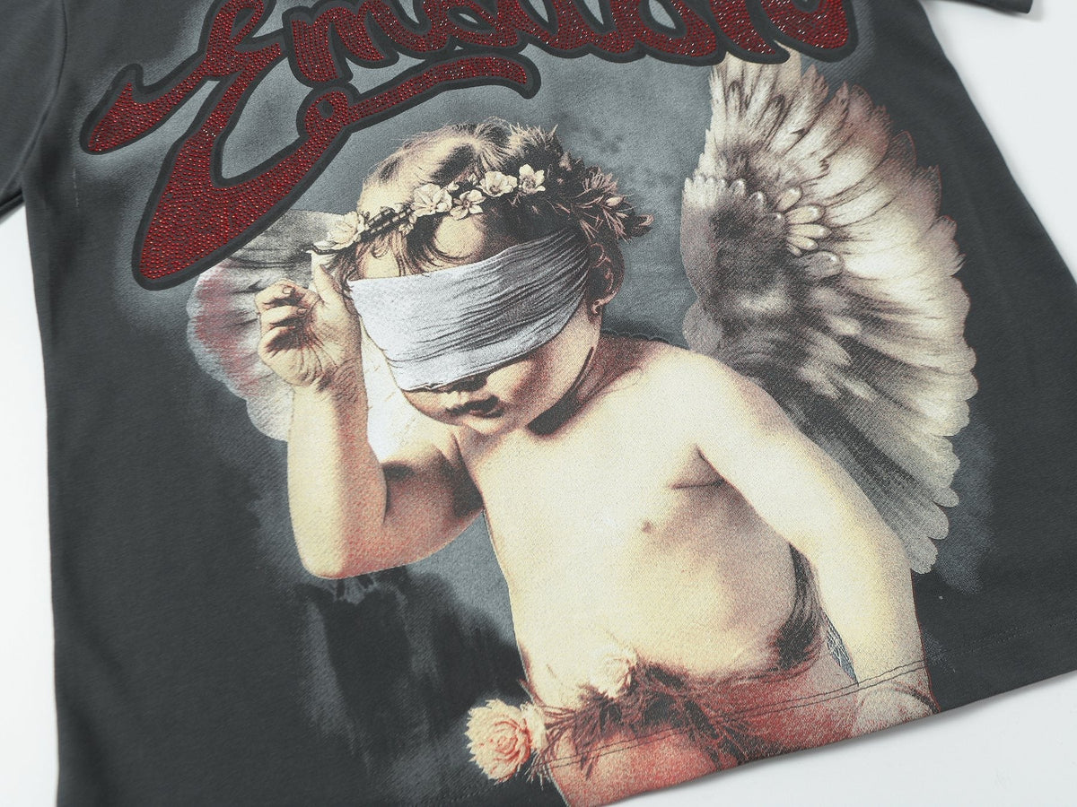 MIXED EMOTION Angel Graphic Short-Sleeve T-Shirt ¡ª detail