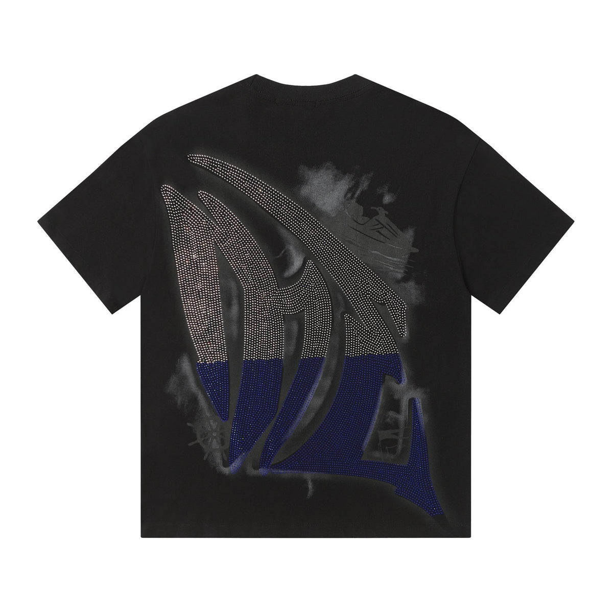 MIXED EMOTION Rhinestone Graphic T-Shirt ¡ª back