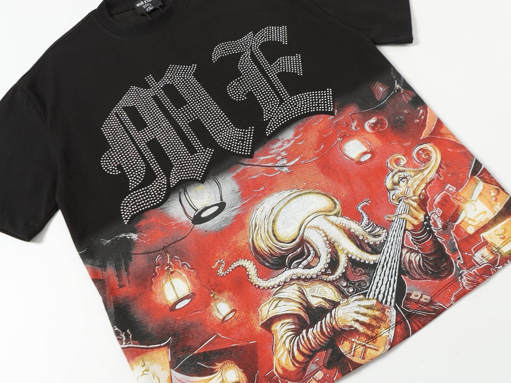 MIXED EMOTION Octopus Graphic Short-Sleeve T-Shirt ¡ª front