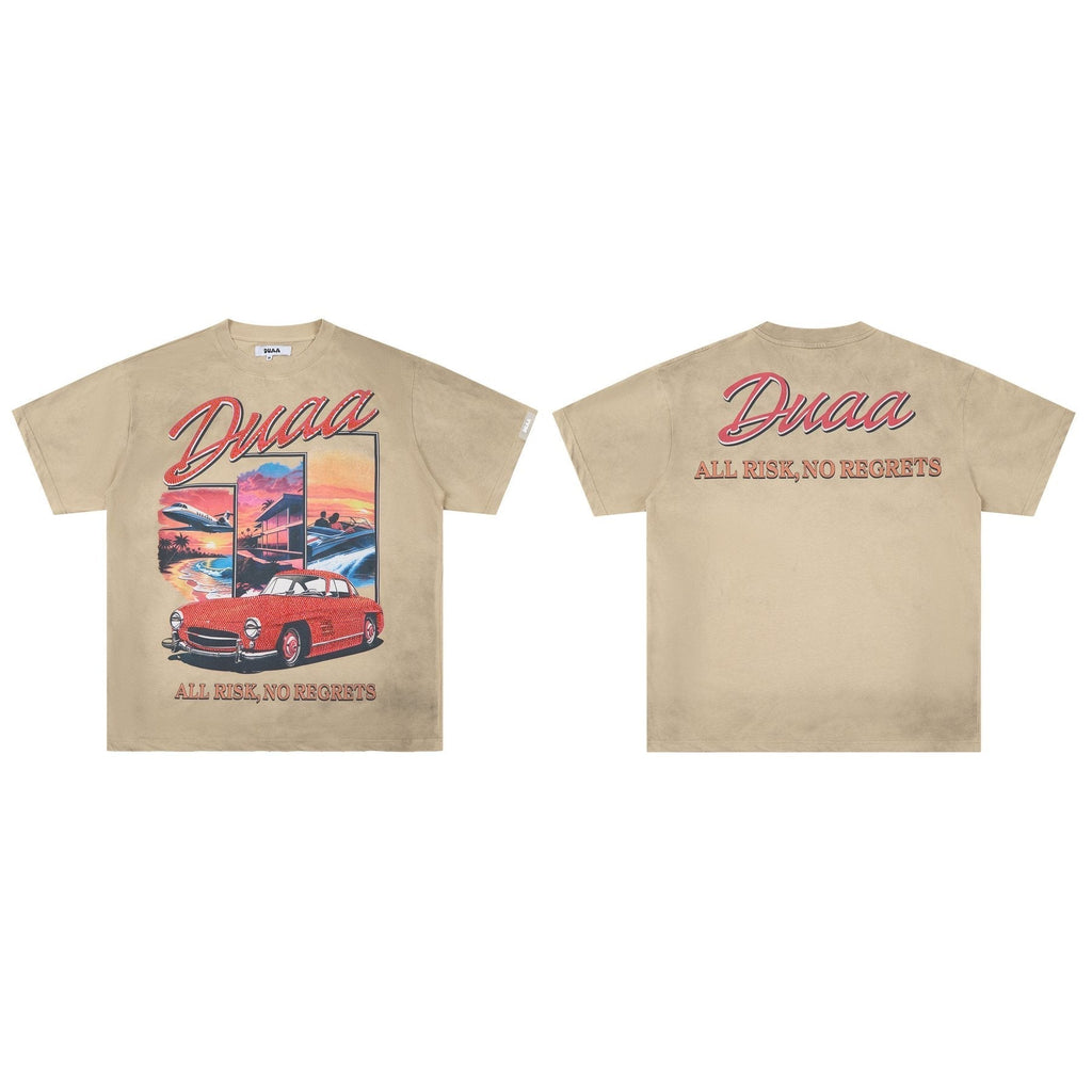 Rough Play All Risk Car Graphic Short-Sleeve T-Shirt ¡ª front