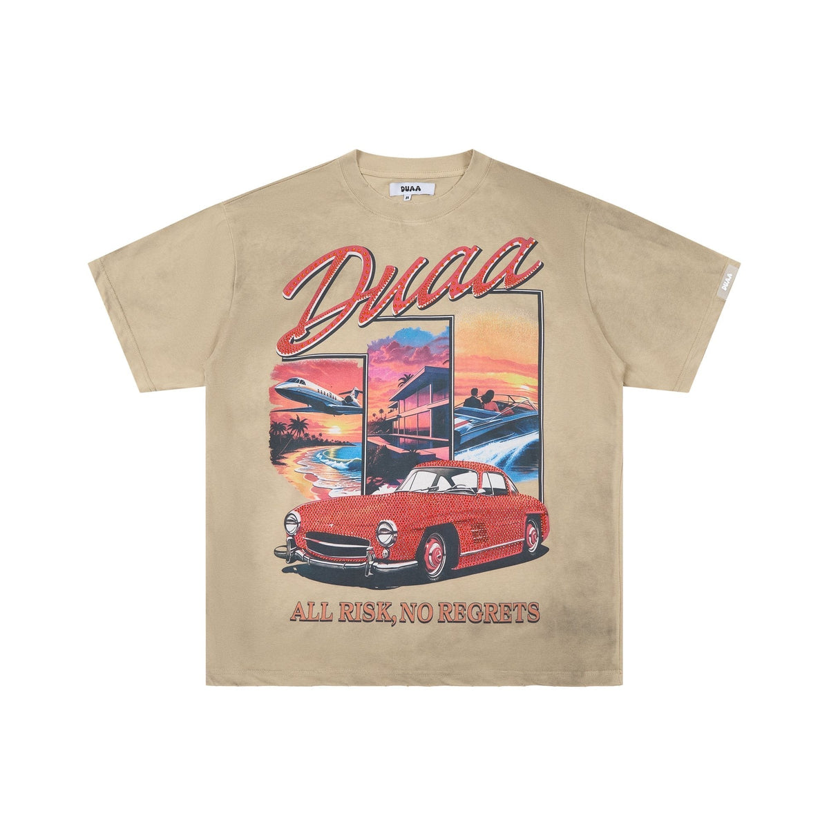 Rough Play All Risk Car Graphic Short-Sleeve T-Shirt ¡ª hero