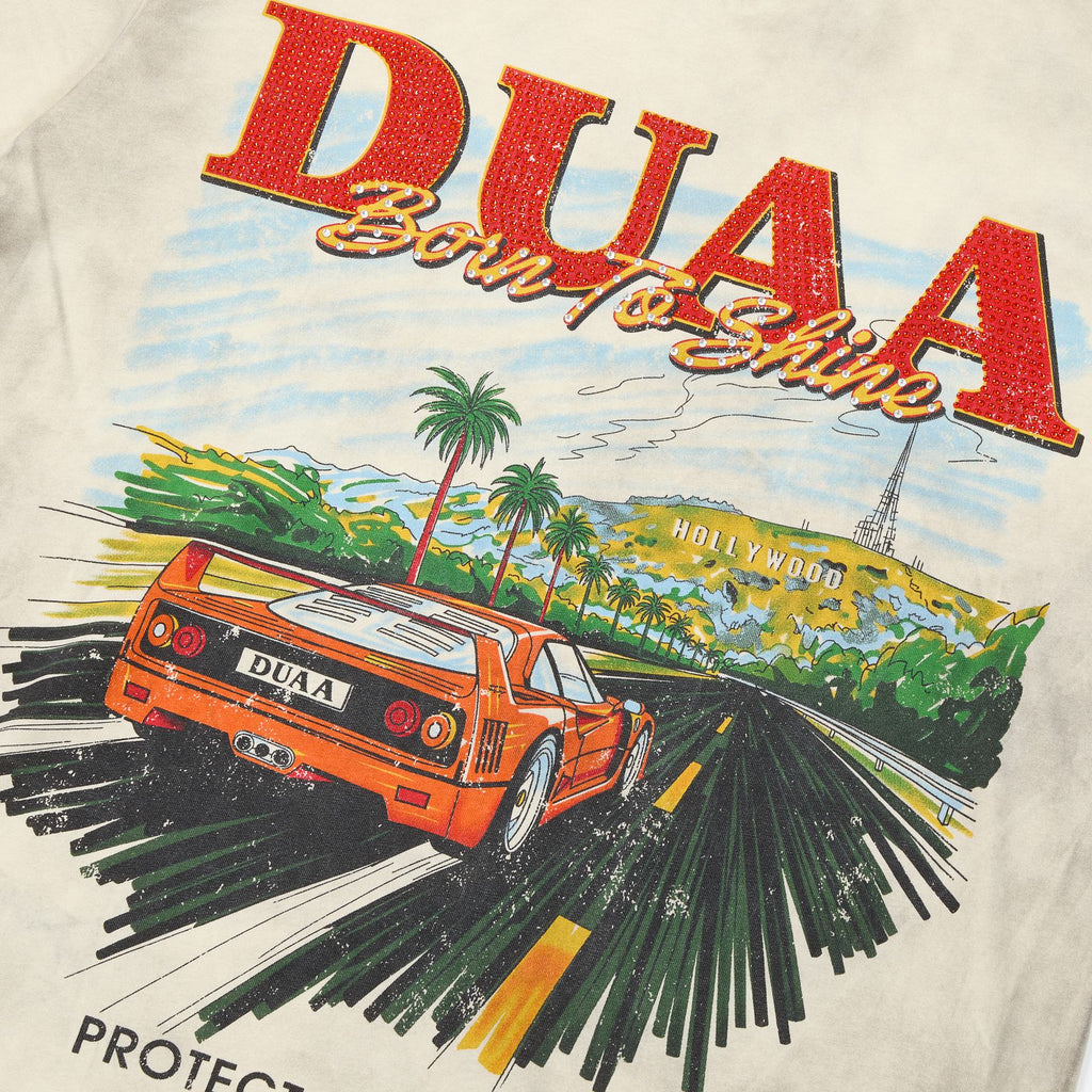 Rough Play DUAA Car Graphic Short-Sleeve T-Shirt ¡ª detail