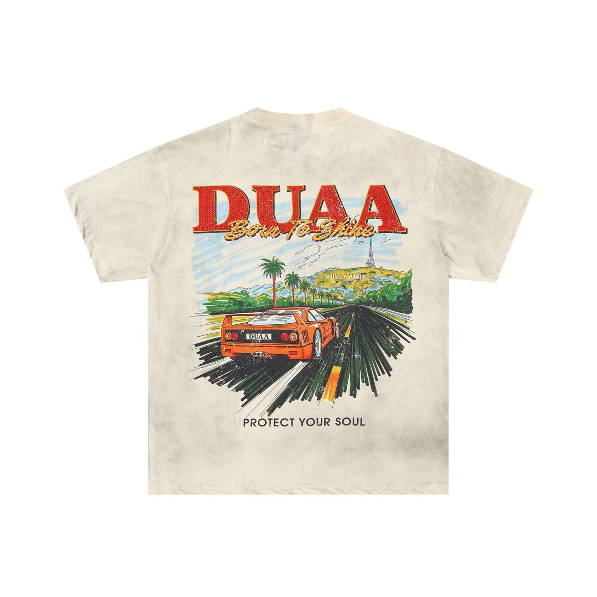 Rough Play DUAA Car Graphic Short-Sleeve T-Shirt ¡ª front