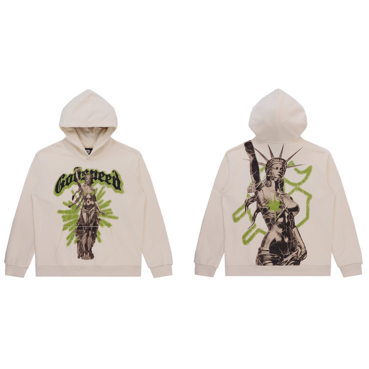 Godspeed Washed Graphic Hoodie ¡ª front