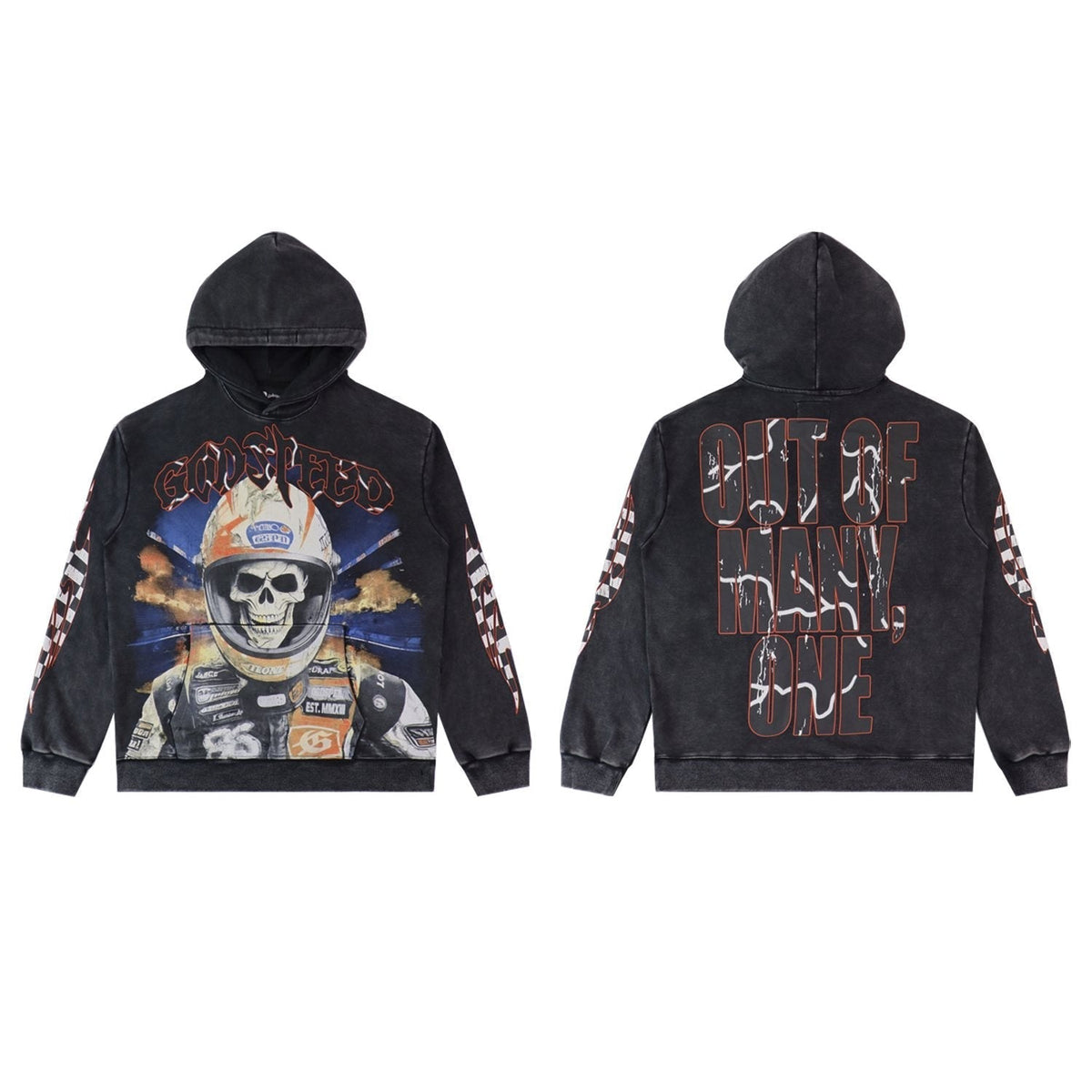 Godspeed Skull Racer Graphic Hoodie ¡ª hero