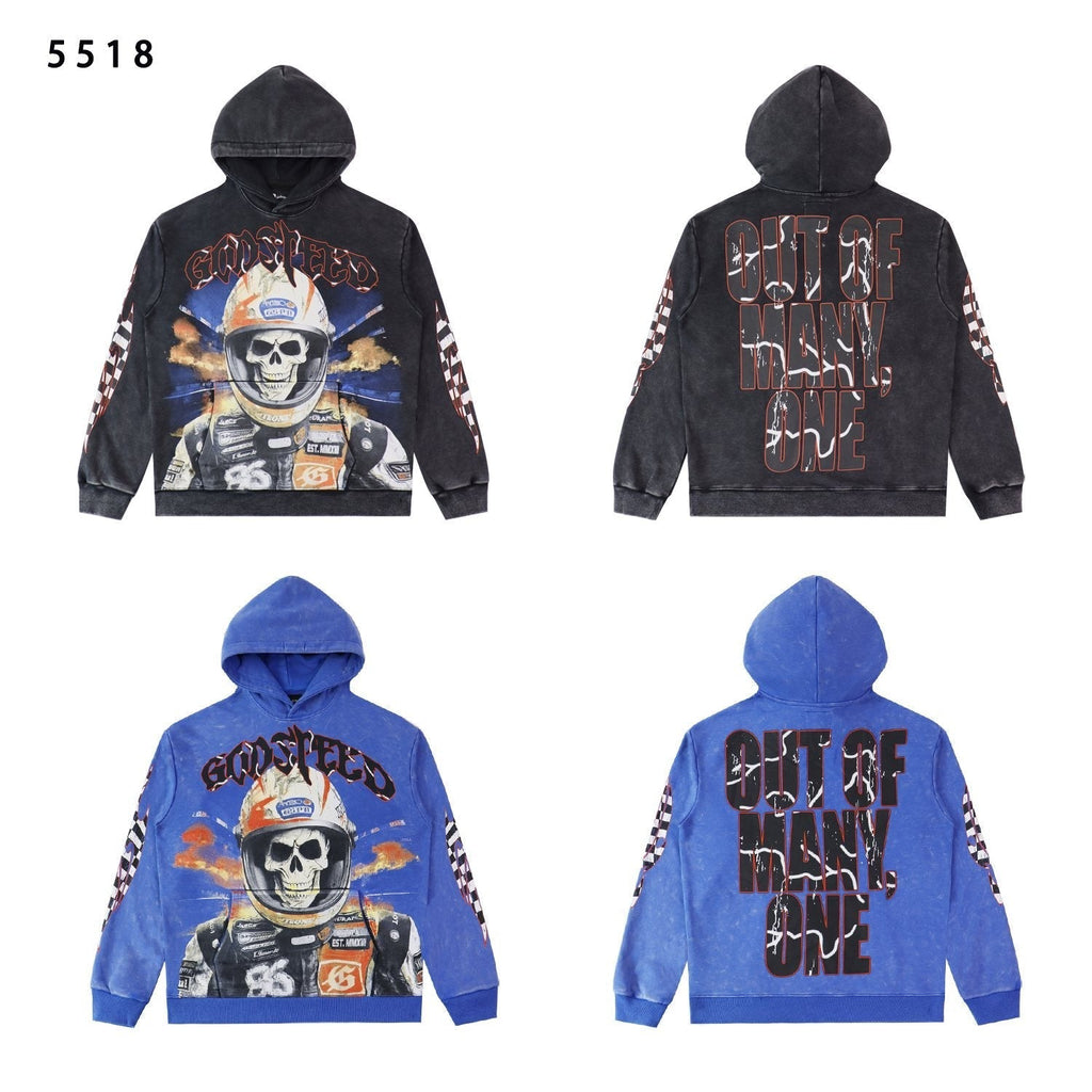 Godspeed Skull Racer Graphic Hoodie ¡ª comparison