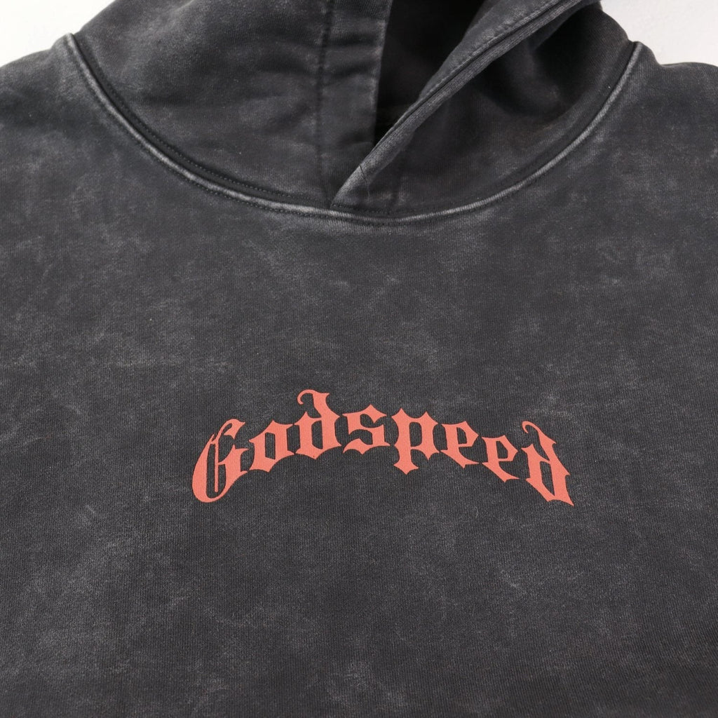Godspeed Skull Rose Graphic Hoodie ¡ª detail
