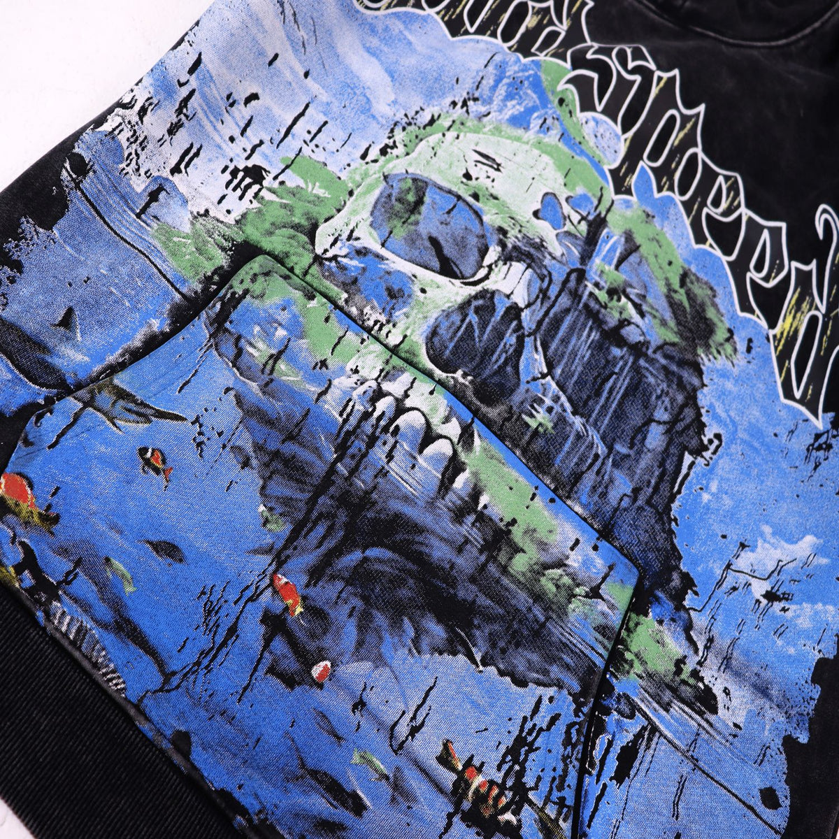 Godspeed E Pluribus Unum Skull Graphic Hoodie ¡ª detail