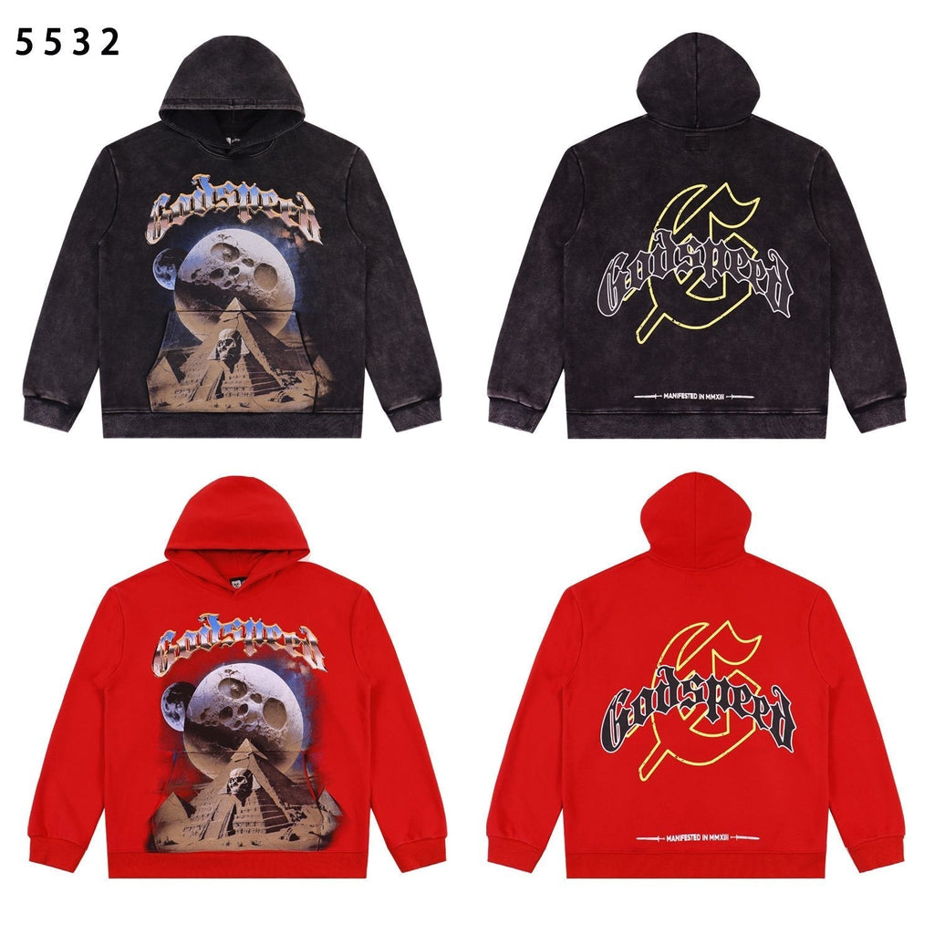 Godspeed Victory Toast Skull Graphic Hoodie ¡ª comparison