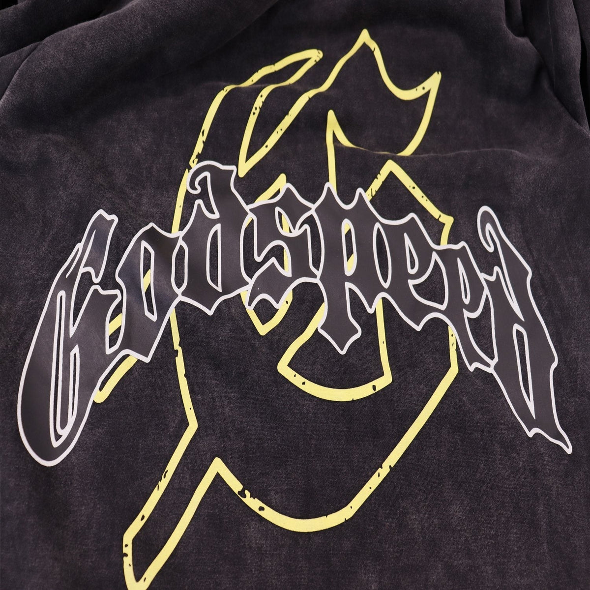 Godspeed Victory Toast Skull Graphic Hoodie ¡ª detail