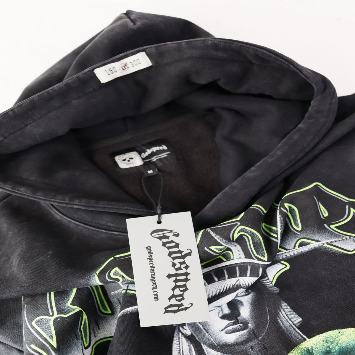 Godspeed Top 5 Slizzy Statue & Snake Graphic Hoodie ¡ª hang_tag