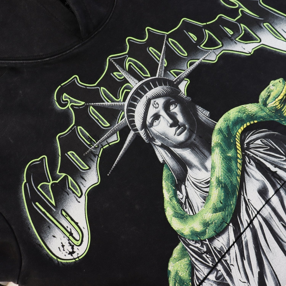Godspeed Top 5 Slizzy Statue & Snake Graphic Hoodie ¡ª detail