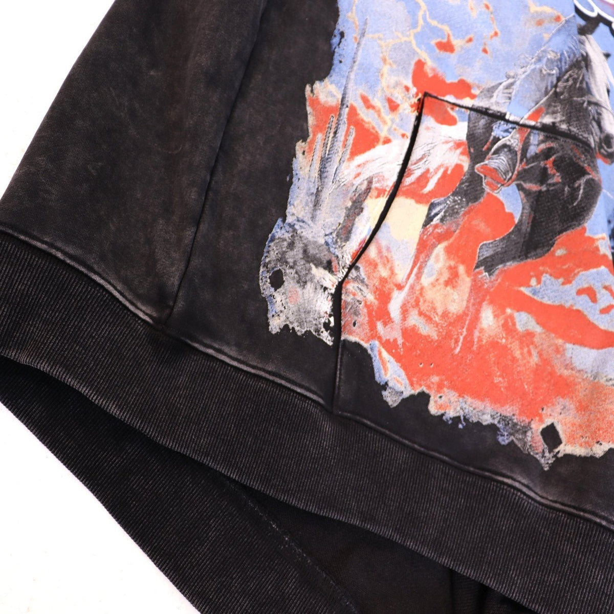 Godspeed Out of My Mind Cowboy Graphic Hoodie ¡ª detail