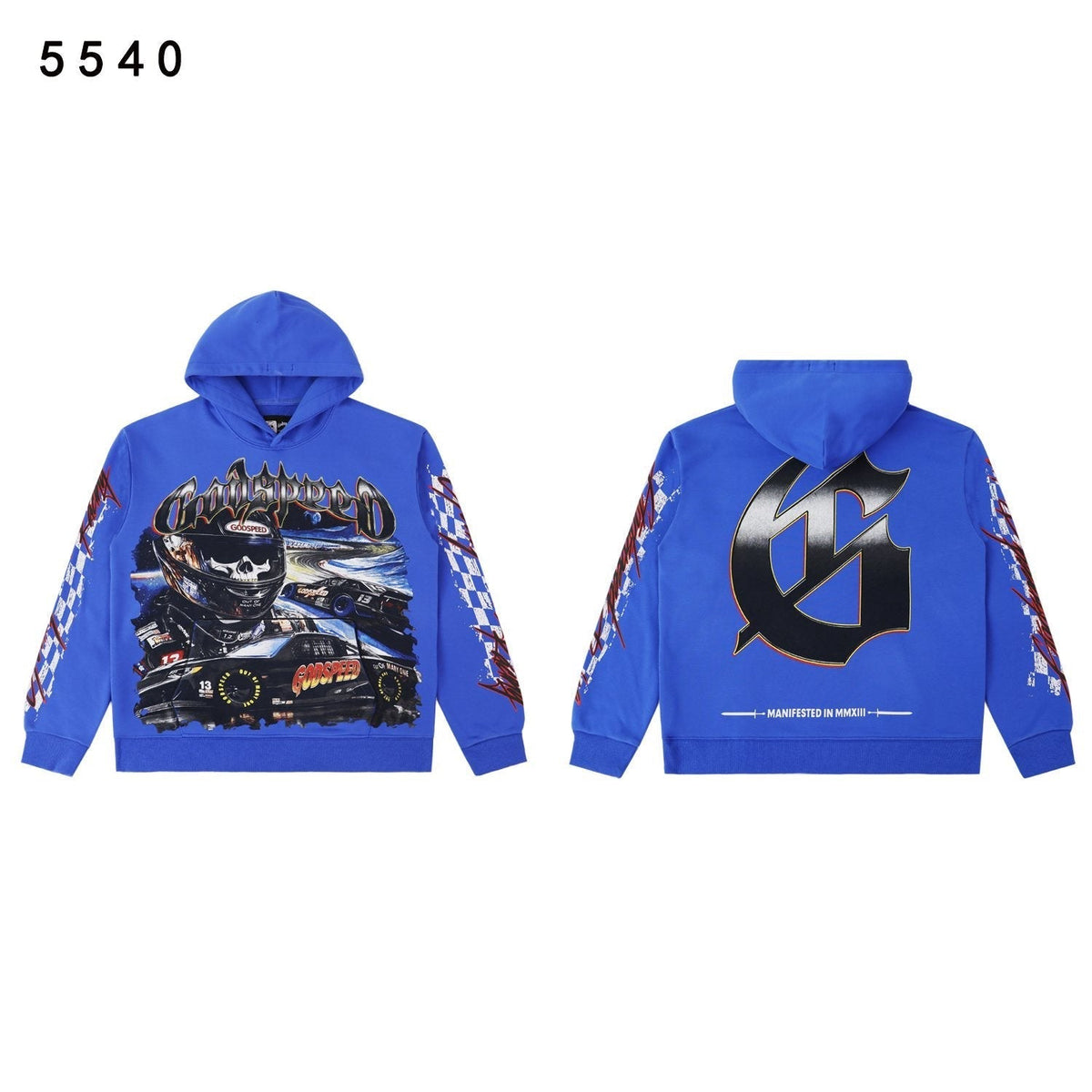 Godspeed Racing Graphic Washed Hoodie ¡ª front