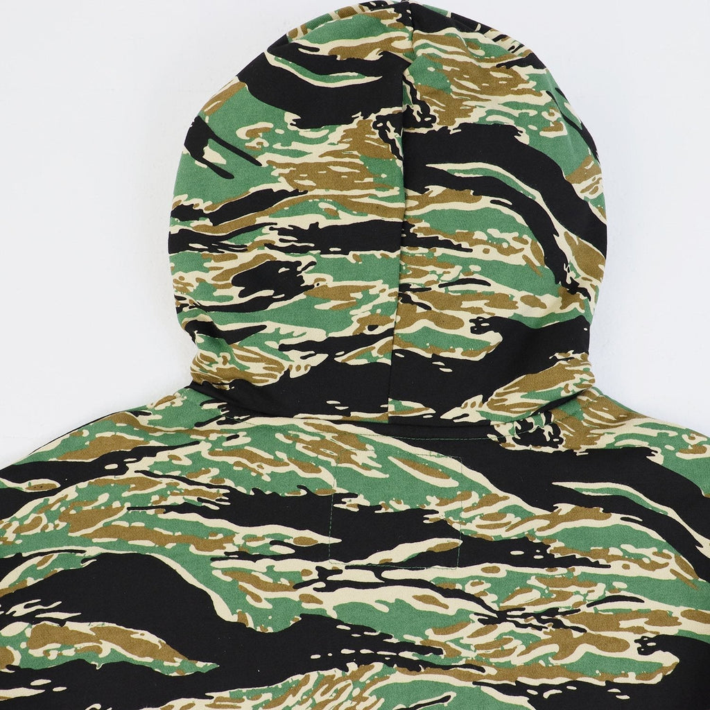 Godspeed Camouflage Gothic Letter Zip Hoodie ¡ª detail