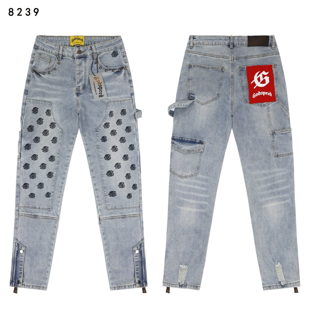 Godspeed Cargo Pocket Graphic Jeans ¡ª hero