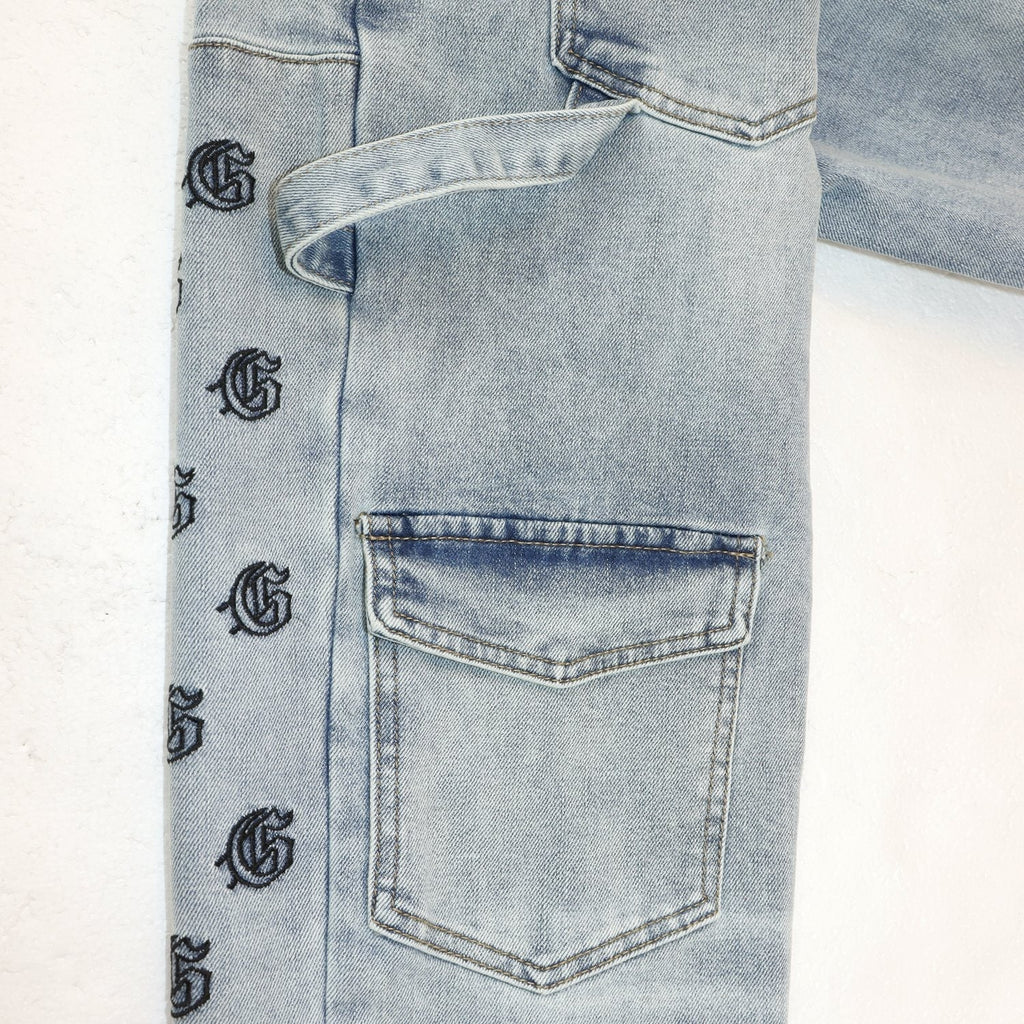 Godspeed Cargo Pocket Graphic Jeans ¡ª detail