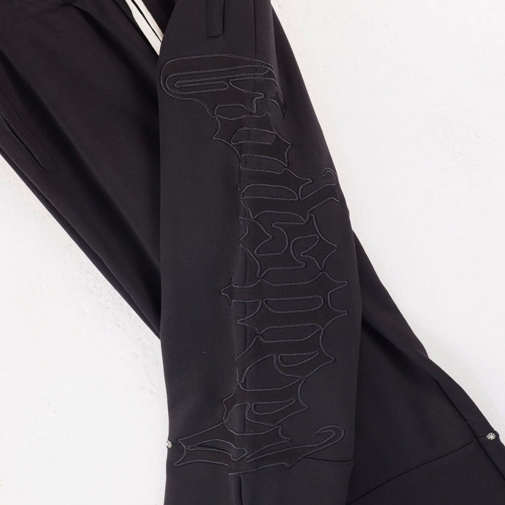 Godspeed Tonal Black Gothic Zip Hoodie Tracksuit Set ¡ª detail