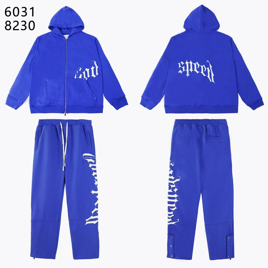 Godspeed White Gothic Zip Hoodie & Jogger Matching Set ¡ª hero