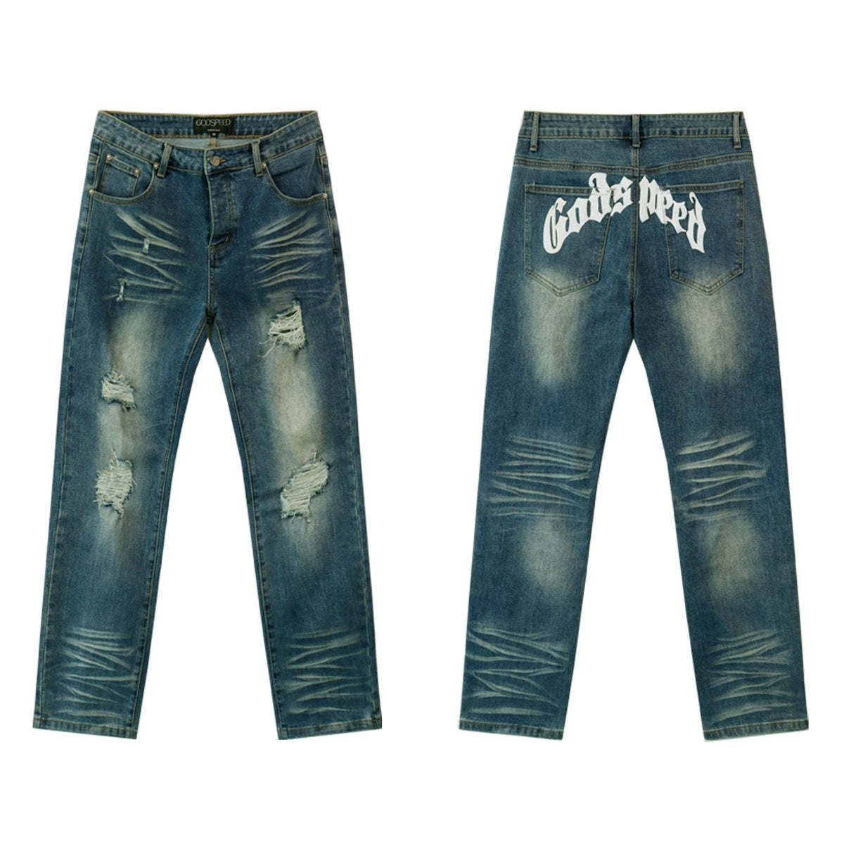 Godspeed Washed Distressed Jeans ¡ª hero