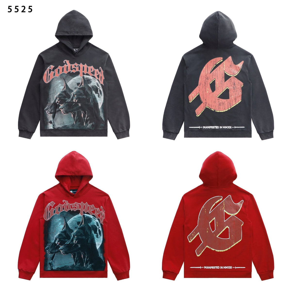 Godspeed Manifested Dog Graphic Hoodie ¡ª comparison