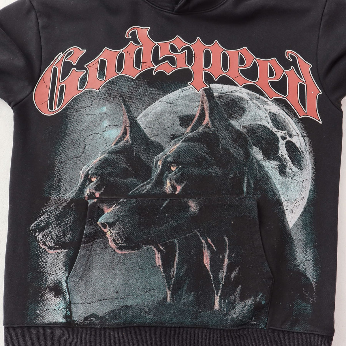 Godspeed Manifested Dog Graphic Hoodie ¡ª detail
