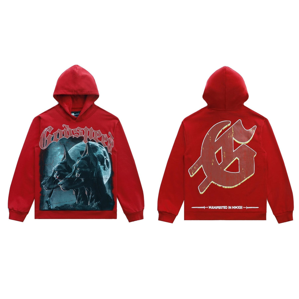 Godspeed Manifested Dog Graphic Hoodie ¡ª front