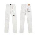 Purple Brand White Distressed Slim Jeans ¡ª hero