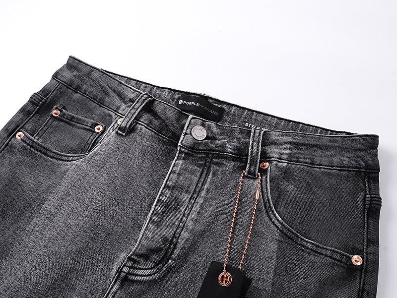 Purple Brand Gray Washed Jeans ¡ª detail