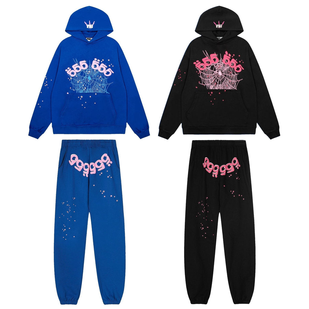 Sp5der Spiderweb Graphic Hoodie & Sweatpants Matching Set ¡ª comparison