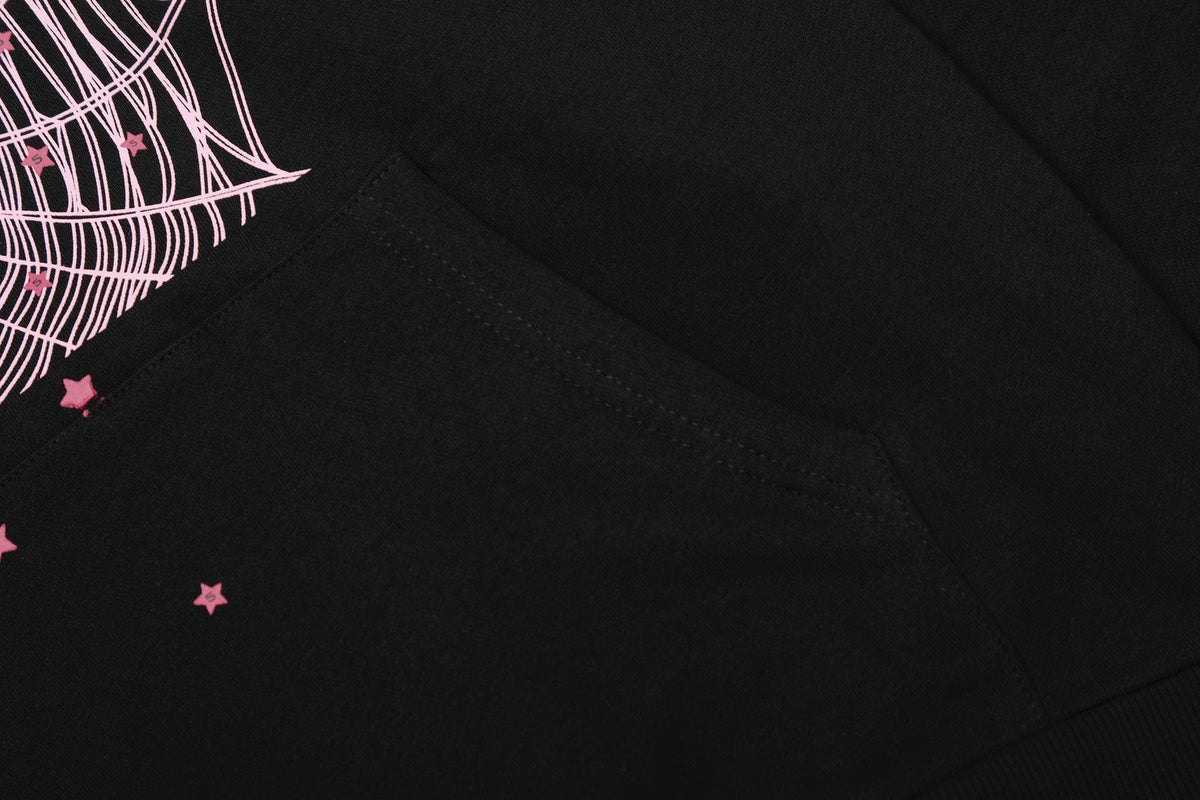 Sp5der Spiderweb Graphic Hoodie & Sweatpants Matching Set ¡ª detail