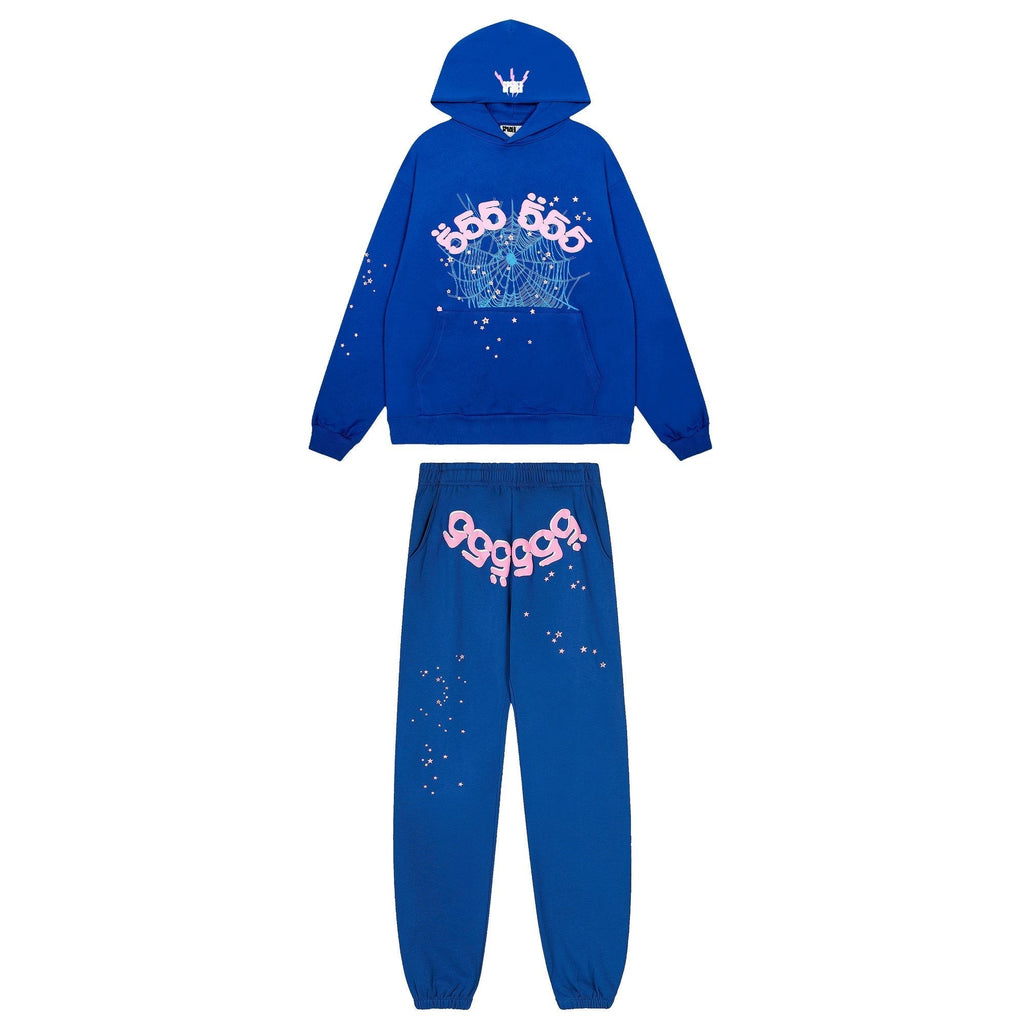Sp5der Spiderweb Graphic Hoodie & Sweatpants Matching Set ¡ª hero